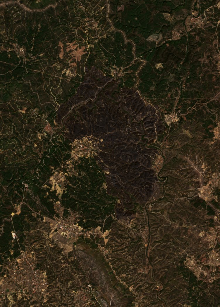 The area after the fire, September 25, 2026