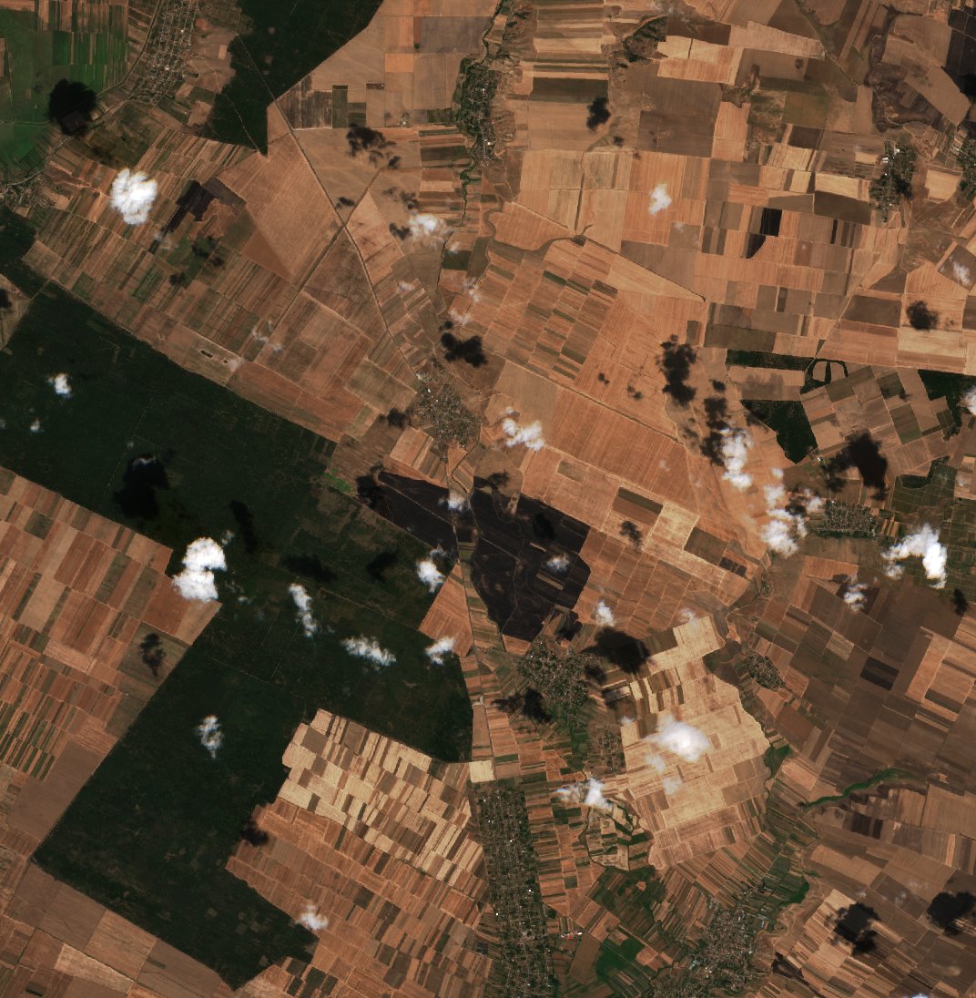 The area after the fire, August 15, 2026