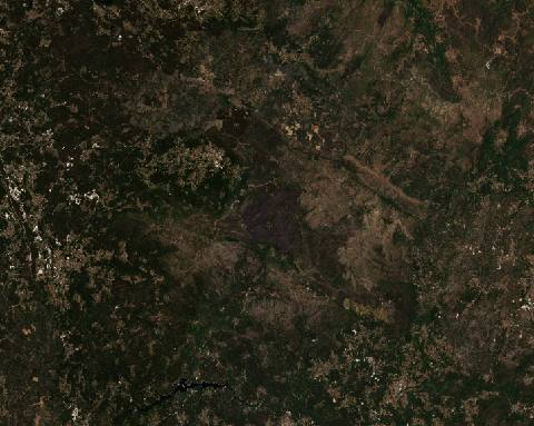 Satellite view near Arouca, Portugal