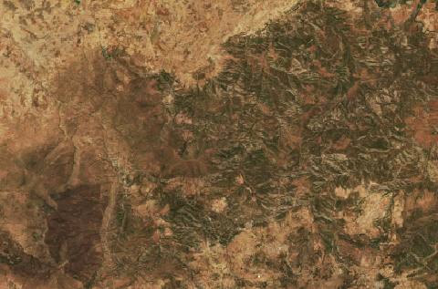 Satellite view near Barbouche, Algeria