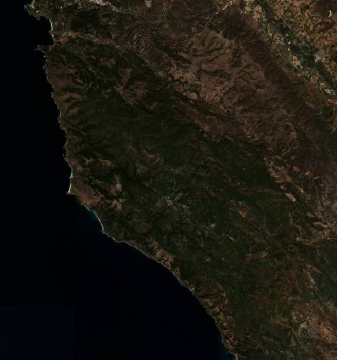 Satellite view in United States
