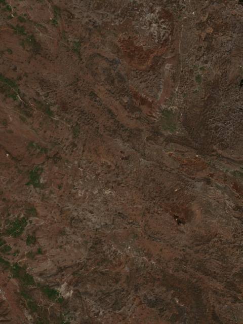 Satellite view near Bileća, Bosnia and Herzegovina