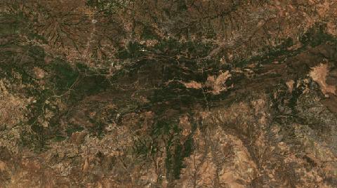 Satellite view near Bordj Zemoura, Algeria