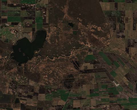 Satellite view near Byelaazyorsk, Belarus