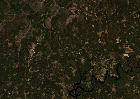 Satellite view near Castanheira de Pera, Portugal