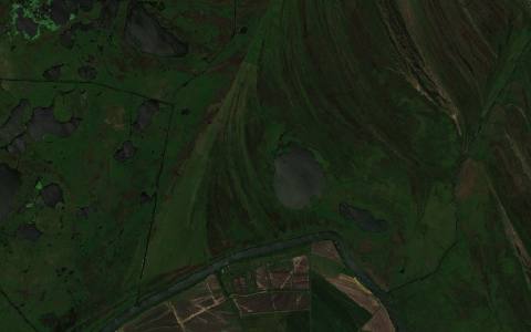 Satellite view near Crișan, Romania