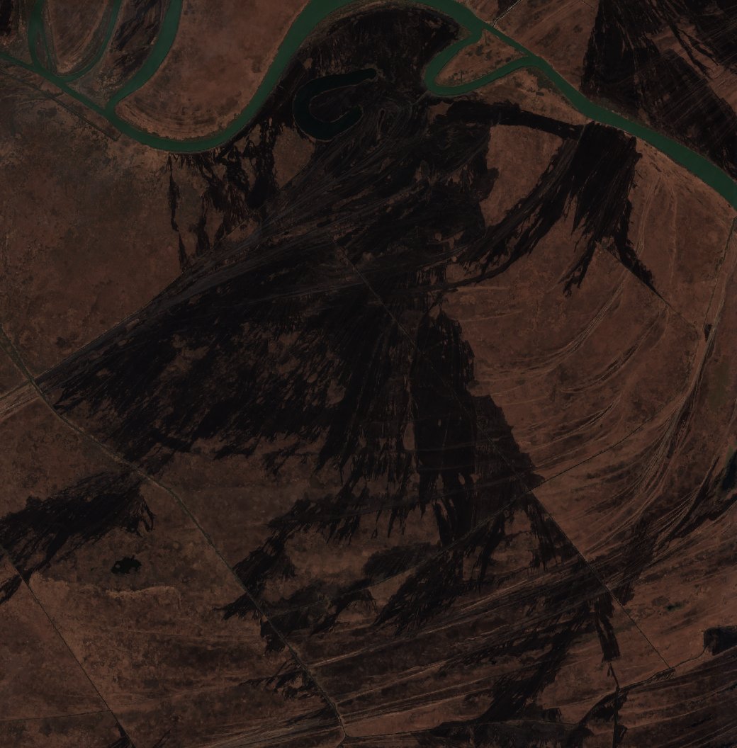 The burned area in 2022-ben
