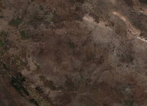 Satellite view near Donji Muć, Croatia