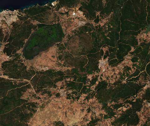 Satellite view near El Kala, Algeria
