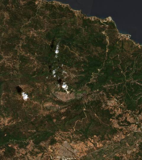 Satellite view near El Kseur, Algeria