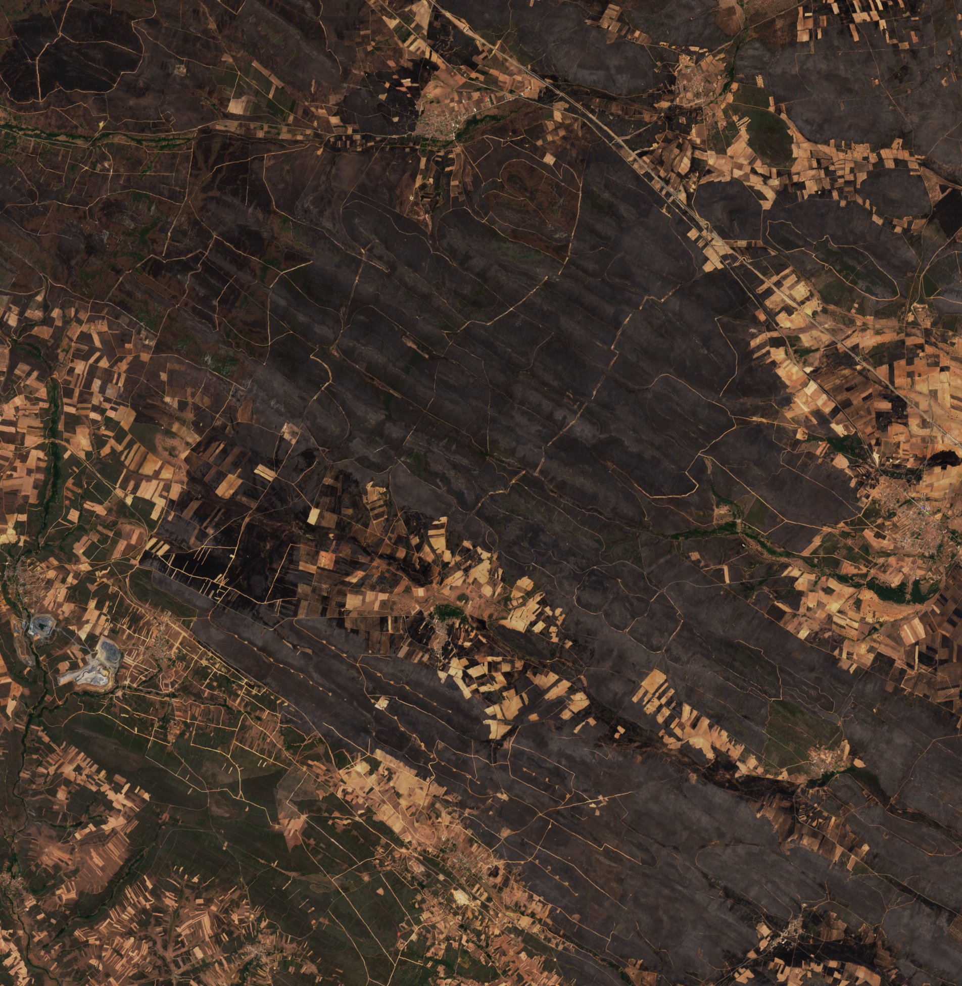 The burned area in 2022-ben