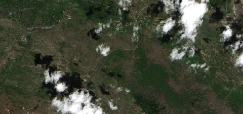 Satellite view near Gacko, Bosnia and Herzegovina