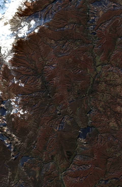 Satellite view near Kolašin, Montenegro