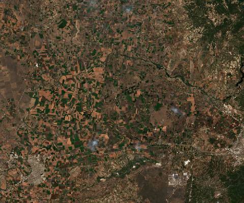 Satellite view near Kösreli, Turkey