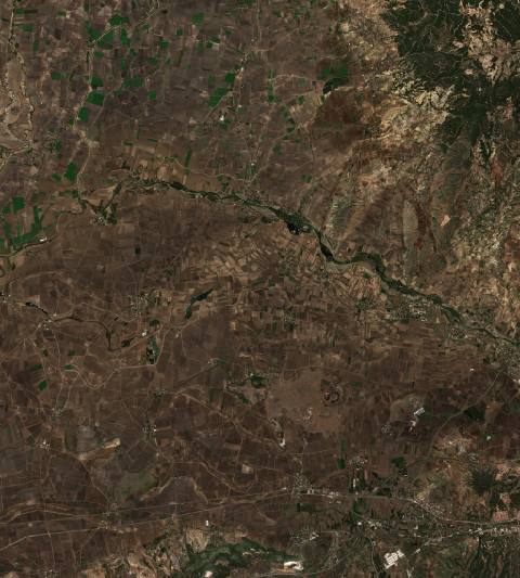 Satellite view near Kösreli, Turkey