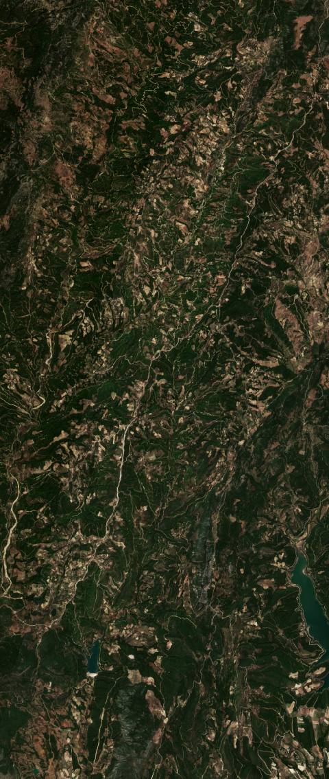 Satellite view near Kozan, Turkey