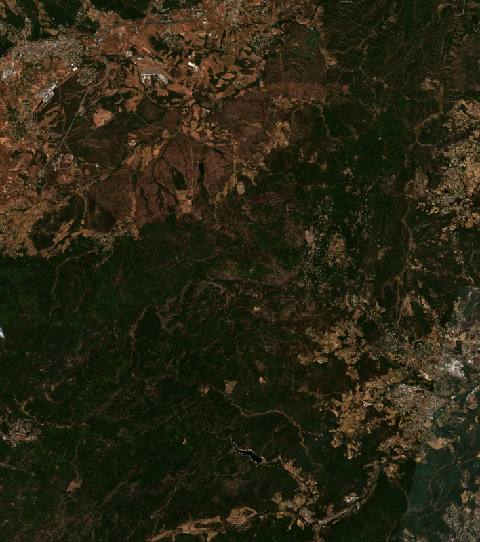 Satellite view near La Garde-Freinet, France