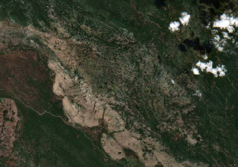Satellite view near Ljubinje, Bosnia and Herzegovina