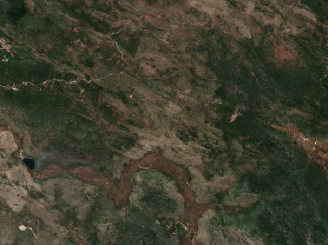 Satellite view near Ljubinje, Bosnia and Herzegovina