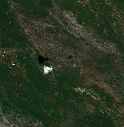 Satellite view near Ljubinje, Bosnia and Herzegovina