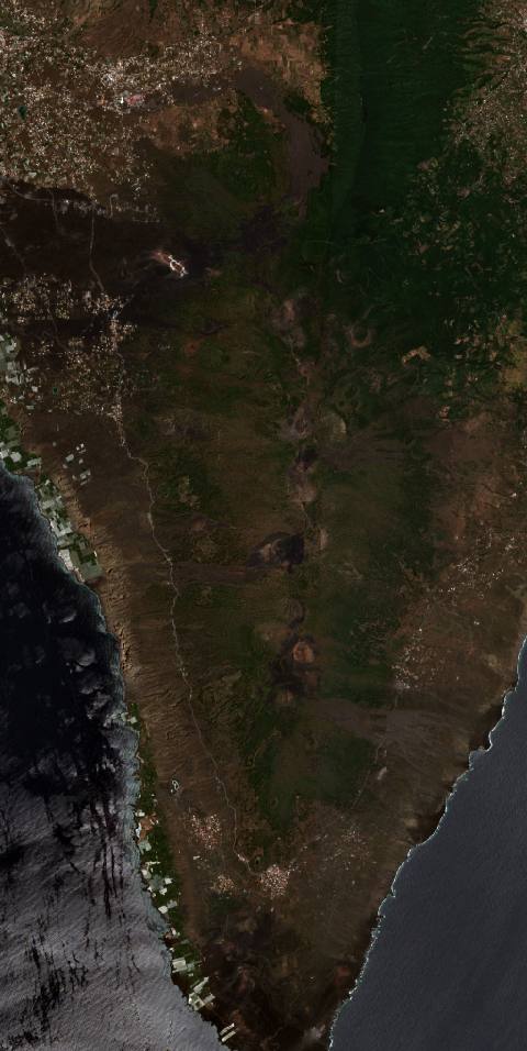 Satellite view near Mazo, Spain