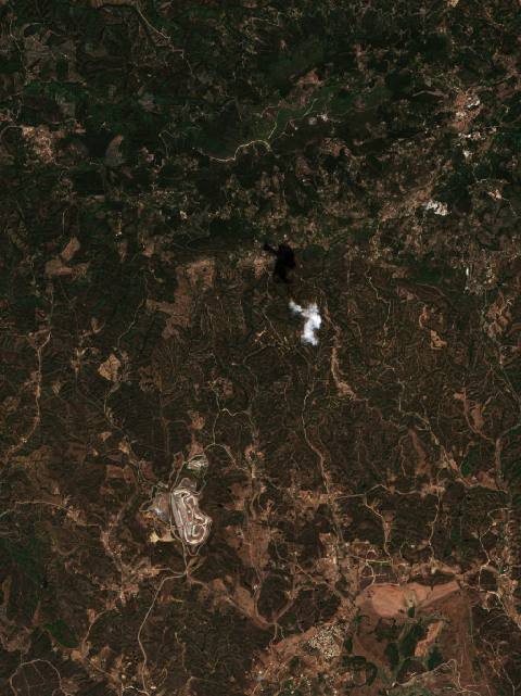 Satellite view near Monchique, Portugal
