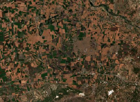 Satellite view near Mustafabeyli, Turkey