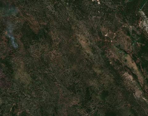 Satellite view near Nikšić, Montenegro