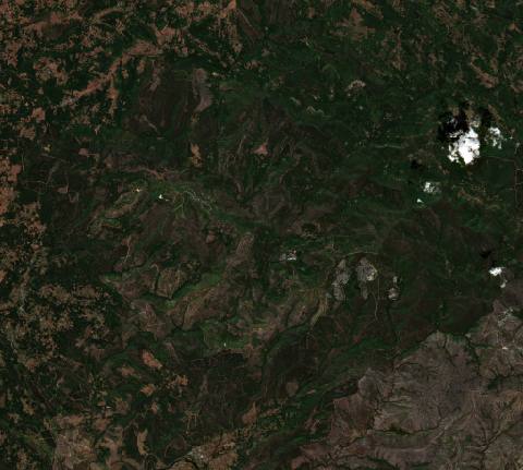 Satellite view near O Incio, Spain