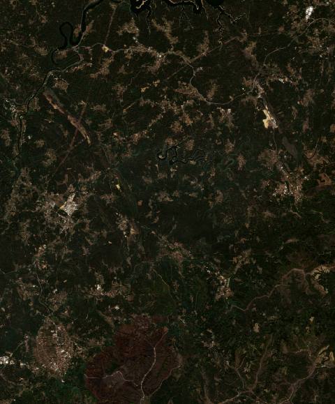 Satellite view near Poiares, Portugal