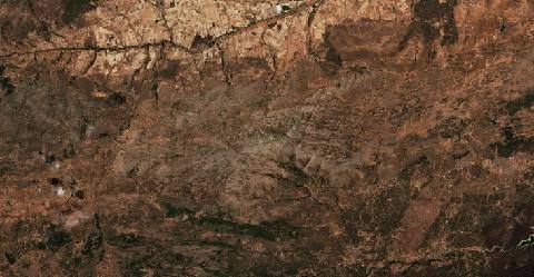 Satellite view near Sotalbo, Spain