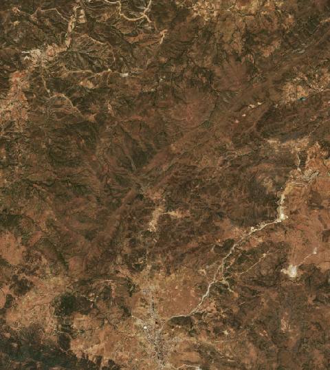 Satellite view near Theniet el Had, Algeria