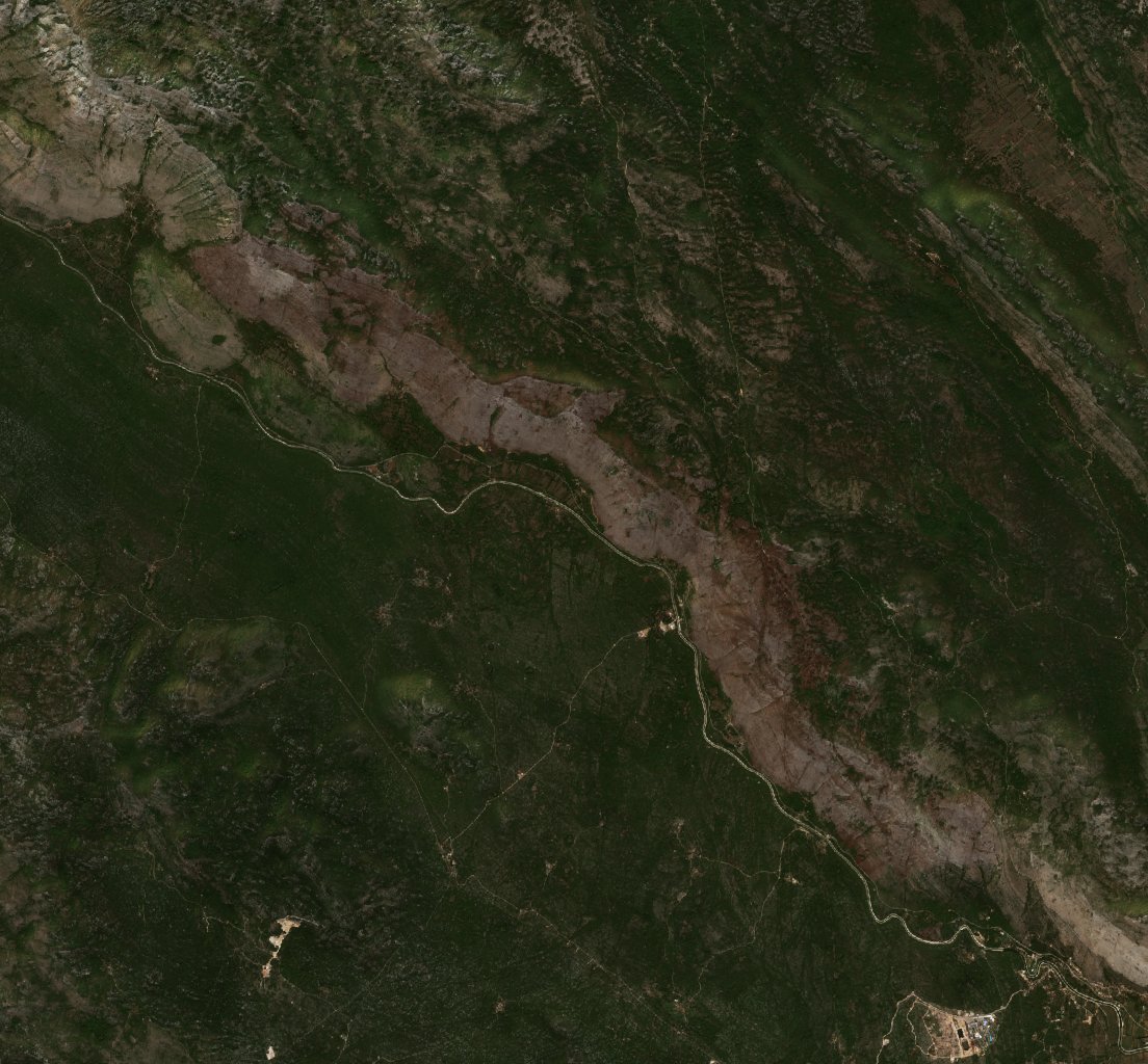 The burned area in 2021-ben