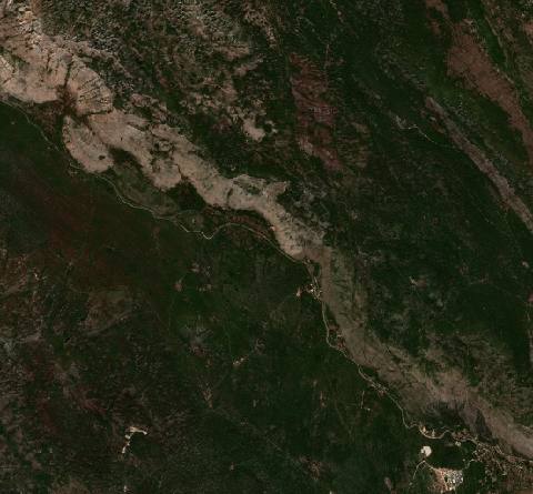 Satellite view near Trebinje, Bosnia and Herzegovina