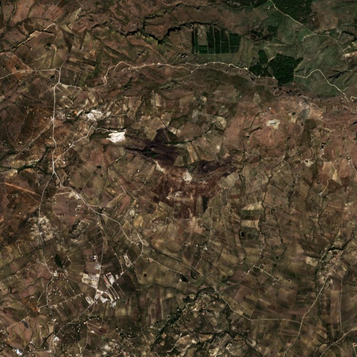 The area after the fire, October 16, 2026