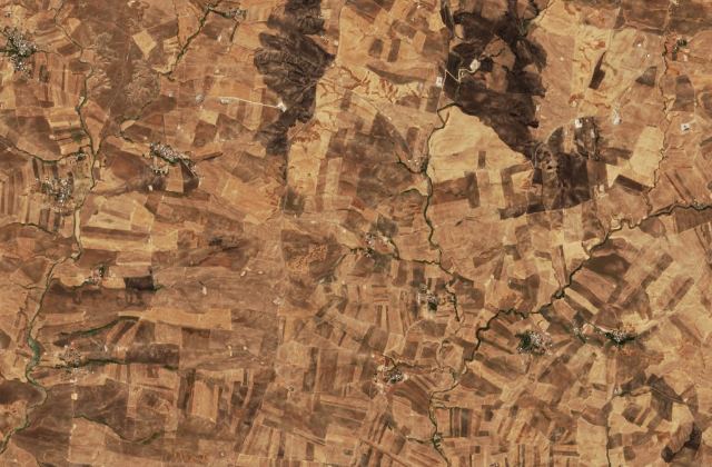 Burned area near Silvan from space