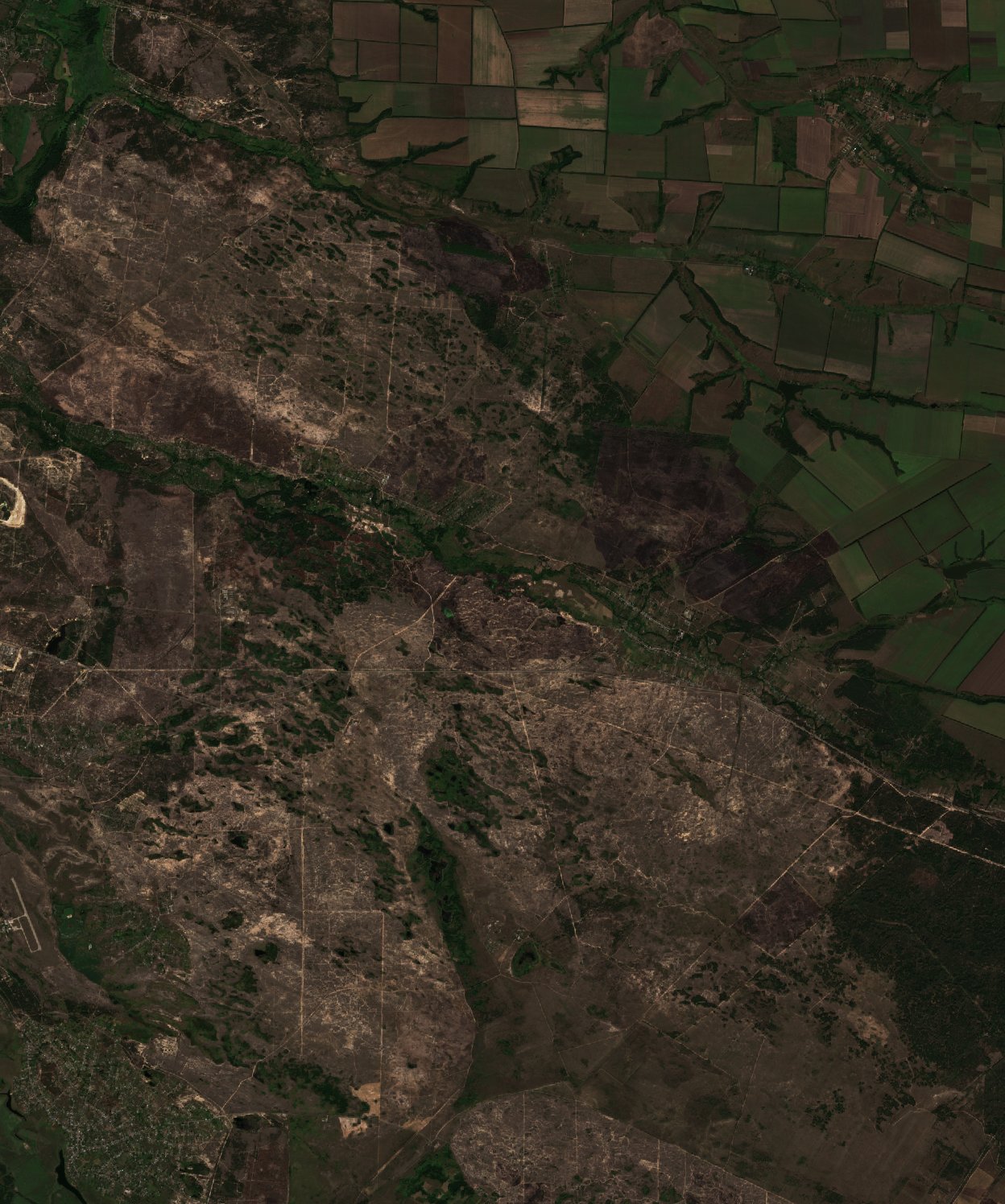 The area after the fire, August 30, 2026