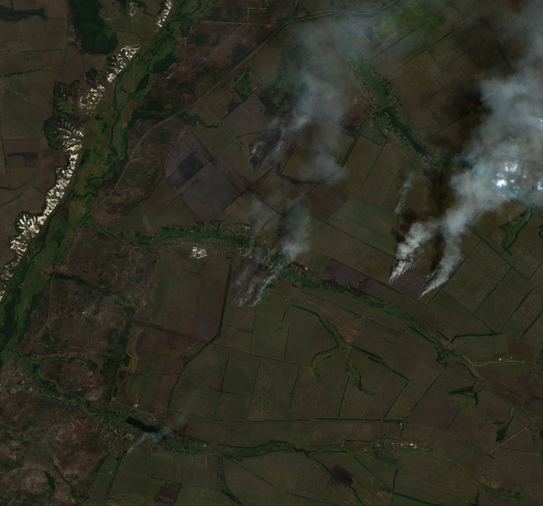 The area after the fire, August 18, 2026