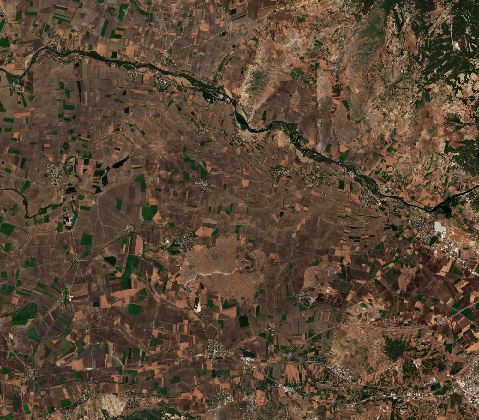 The area after the fire, September 3, 2017