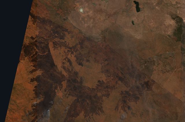 Satellite view near Tennant Creek, Northern Territory