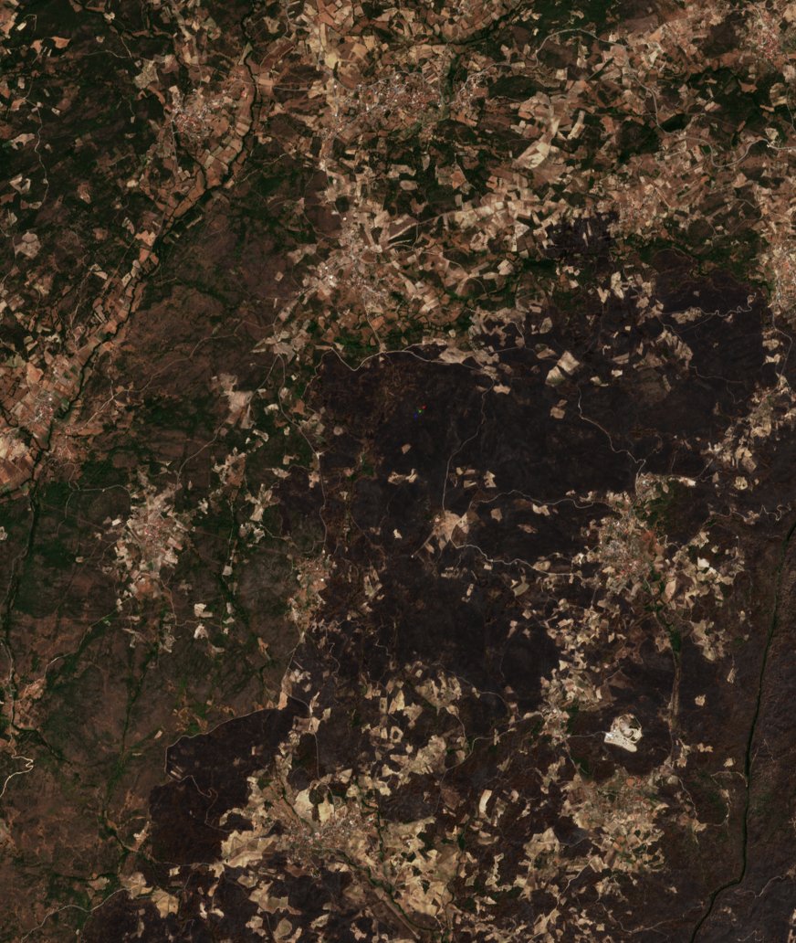 The area after the fire, August 21, 2026