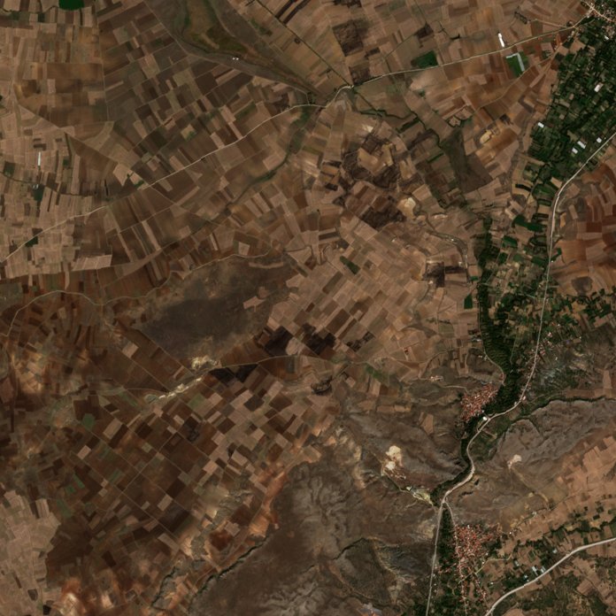 The area after the fire, October 9, 2026