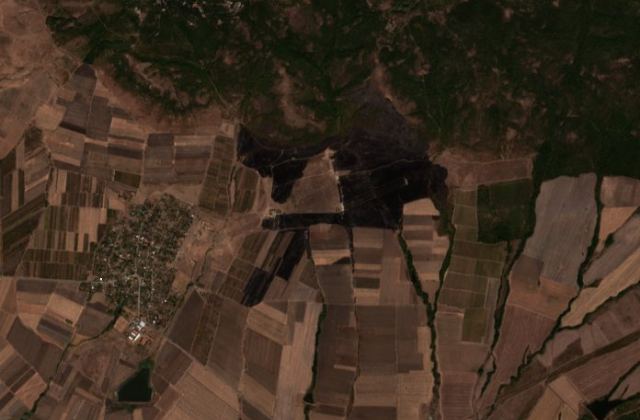 Satellite view near Yambol
