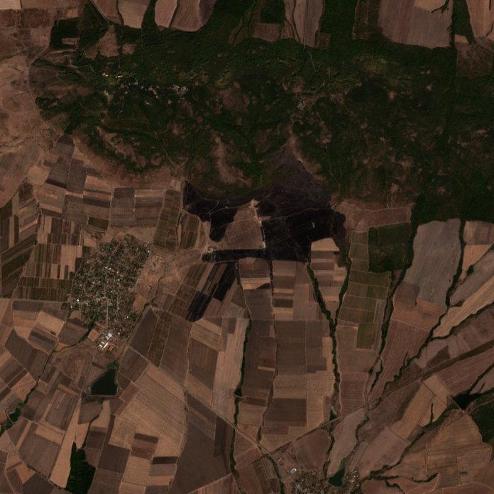 The area after the fire, October 11, 2026