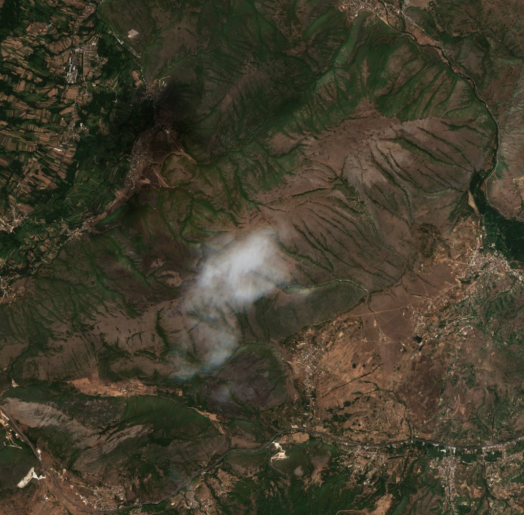 The area after the fire, August 25, 2026